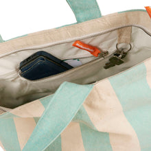 Afbeelding in Gallery-weergave laden, Duurzame Shopper Mint binnenvak met rits