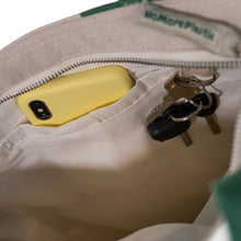 Afbeelding in Gallery-weergave laden, Tote bag met rits Simple Squares foto binnenkant tas