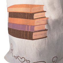 Afbeelding in Gallery-weergave laden, Tote bag gerecycled katoen boeken van dichtbij