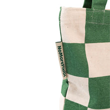 Afbeelding in Gallery-weergave laden, No-Waste Tote Bag Simple Squares - Gemaakt van gerecycled bedlinnen