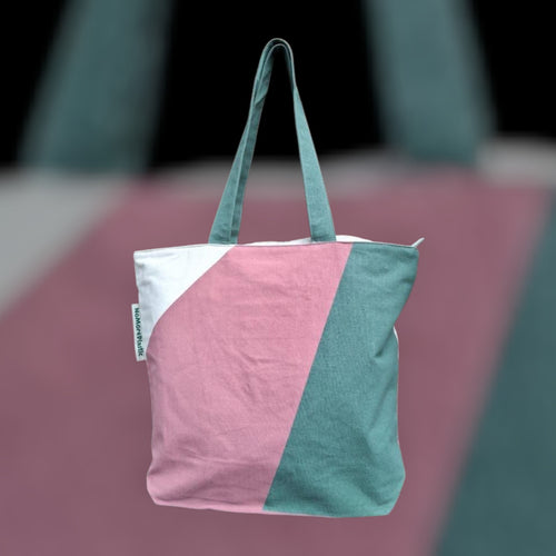 Shopper biologisch katoen Pinky Green