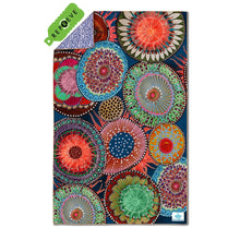 Afbeelding in Gallery-weergave laden, Sneldrogende reishanddoek ANEMON - Duurzaam gemaakt van gerecycled plastic - SooBluu 100 x 160cm
