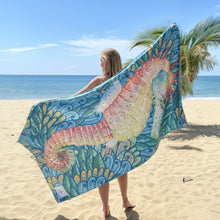Afbeelding in Gallery-weergave laden, Sneldrogend strandlaken HIPPO actiefoto - Duurzaam gemaakt van gerecycled plastic - SooBluu 100cm x 190cm

