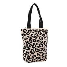 Afbeelding in Gallery-weergave laden, tote bag met rits baby luipaard black
