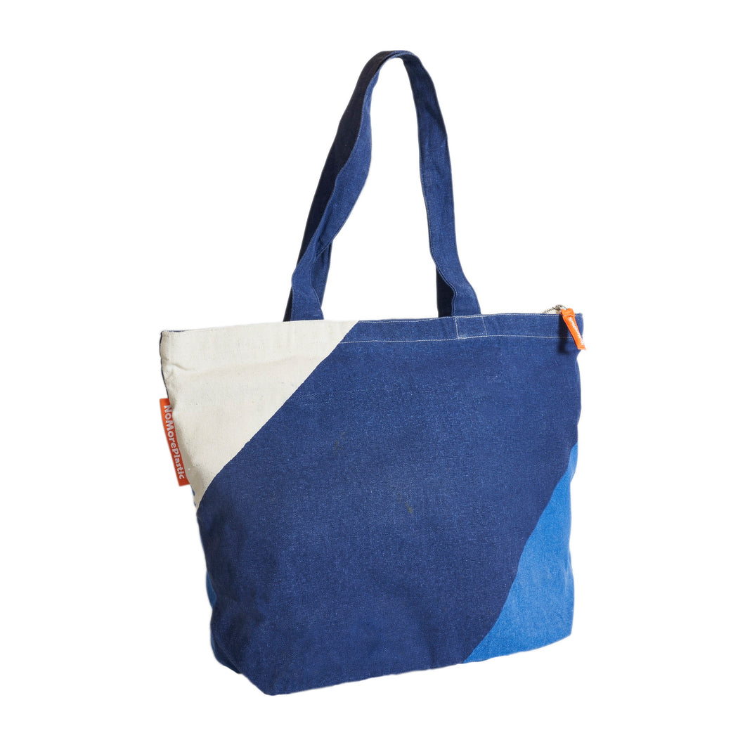 Duurzame tas NoMorePlastic Indigo Blue